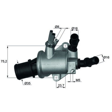 Behr Mahle TI14388 Thermostat für Opel Astra H Signum CC Vectra C Alfa Romeo 159