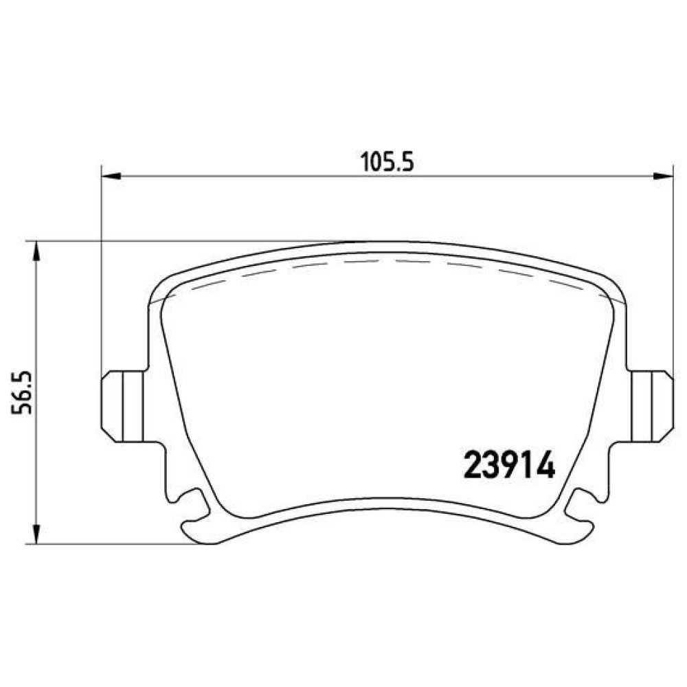 Brembo Bremsklötze Bremsbelag hinten für Audi A3 A6 TT Caddy Golf Plus Touran