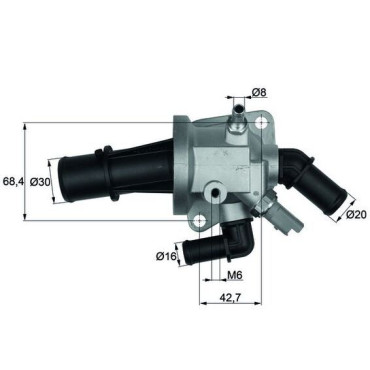 BEHR/MAHLE THERMOSTAT KÜHLMITTELTHERMOSTAT OPEL AGILA A MERIVA CORSA 1.3 CDTI