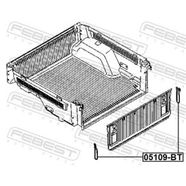 Halteseil Seil Heckklappe Halterung für Ford Ranger ab 2011 vgl 1454046