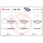 Brembo Bremsklötze Bremsbeläge vorne Kabel für VW Multivan T5 Transporter P85051