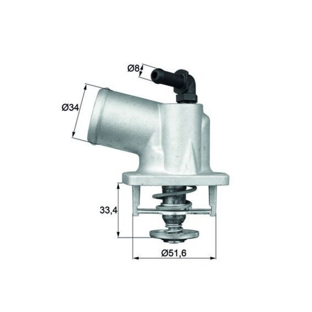 Behr Mahle TI5492D Thermostat für Opel Astra Meriva Vectra Zafira Corsa 1.4 1.6