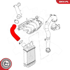 1x LADELUFTSCHLAUCH SCHLAUCH FÜR NISSAN JUKE 1.5 1.6 DIG-T 144631KC0A