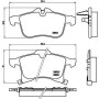 Brembo Bremsbeläge Bremsklötze Vorne für Opel Adam Astra G H Corsa Merive P59045