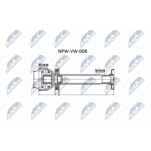 Antriebswelle Steckwelle Gelenkwelle rechts Innen ..