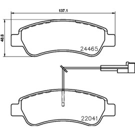 Brembo Bremsklötze Bremsbeläge hinten für Citroen Jumper Fiat Ducato Peugeot