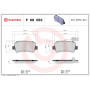 Brembo Bremsklötze Bremsbeläge hinten Opel Movan B Renault Master III P68063