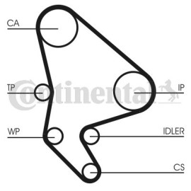 Contitech Zahnriemensatz komplett Wapu Citroen Berlingo C5 Jumpy Xsara 2.0HDI