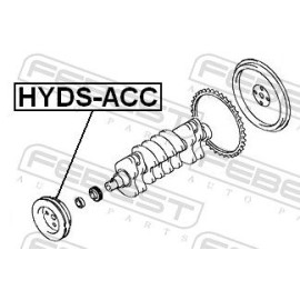 Original Febest Riemenscheibe Schwingungstilger für Hyundai Accent 1.3 1.5CRD