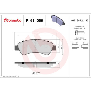 Brembo Bremsklötze Bremsbeläge vorne für Citroen C..