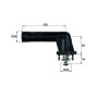 Behr Mahle Thermostat TI2095 + 2L G64 Glysantin Frostschutz für BMW 3er 5er