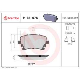 Brembo Bremsklötze Bremsbeläge hinten Audi A4 A6 A8 VW T5 Multivan P85076