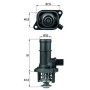 BEHR THERMOSTAT M. DICHTUNG INTEGRALTHERMOSTAT für VW GOLF 4, GOLF 5 TI 16 105