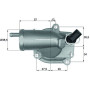 Behr Mahle TH1087 Thermostat für Mercedes Benz E-Klasse W210 E200 E220 CDI