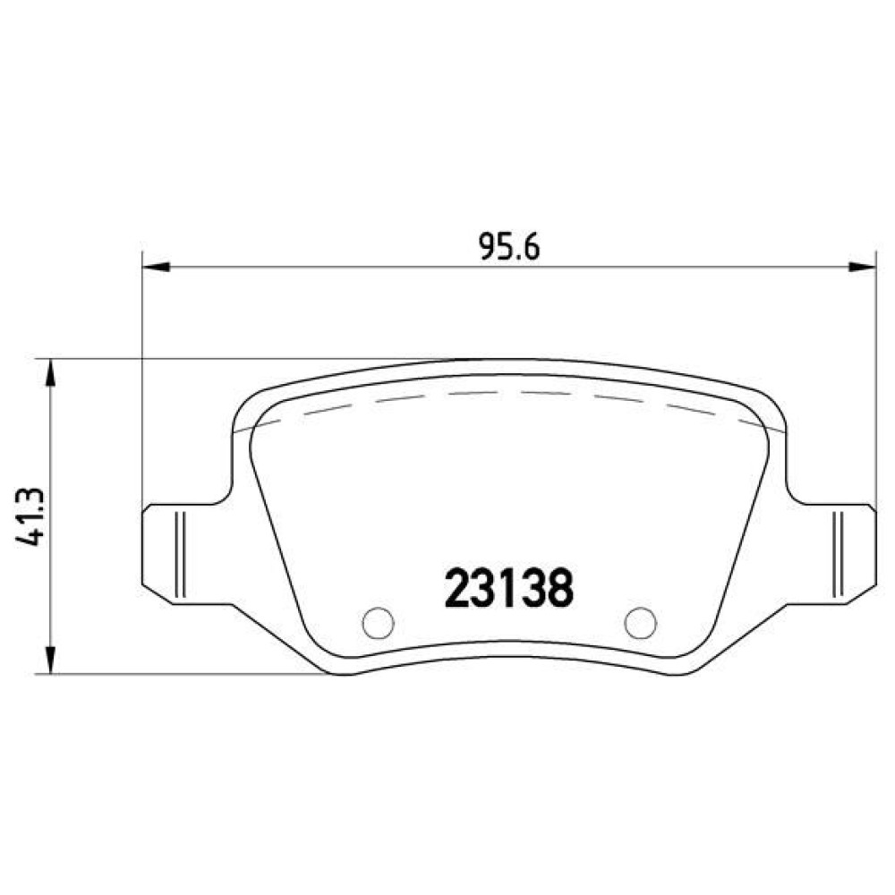 Brembo Bremsklötze Bremsbeläge Bremse hinten für Mercedes A-Kl. W169 W245 P50090