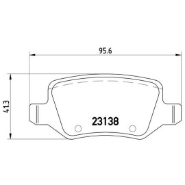 Brembo Bremsklötze Bremsbeläge Bremse hinten für Mercedes A-Kl. W169 W245 P50090