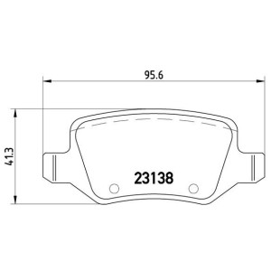 Brembo Bremsklötze Bremsbeläge Bremse hinten für M..
