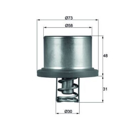 1x BEHR THERMOSTAT KÜHLMITTEL für PORSCHE CAYENNE 4.8 2002-2010 948 106 125 01