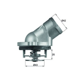 Behr Mahle Thermostat Kühlmittelthermostat für Mercedes C-Kl. W202 W203 TI4587D