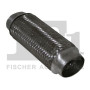 Flexrohr Oval Flach Ø 44/58 x 210 mm Hosenrohr *Edelstahl* für Fiat Punto 176