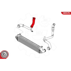 SATZ LADELUFTSCHLÄUCHE TURBOLADER LADELUFTKÜHLER für FORD MONDEO TDCI 1739024